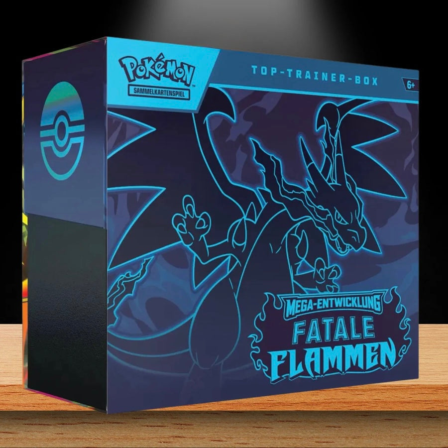 Pokémon Fatale Flammen- Top Trainer Box Deutsch